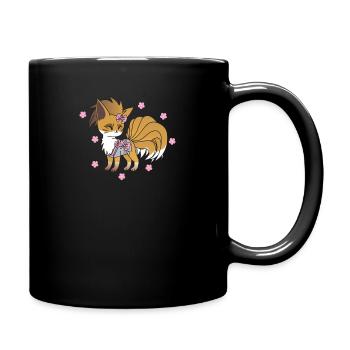 Niedcher Kawaii Fuchs Anime Animal Otaku - Mug uni - noir - Droite