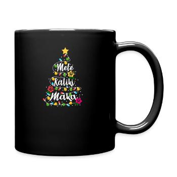 Mele Kalikimaka Hawaii Weihnachten Weihnachtsbaum - Tasse einfarbig - Schwarz - Rechts