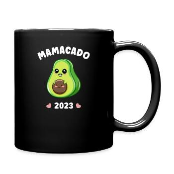 Mamacado 2023 Avocado Pregnancy Pregnant - Full Colour Mug - black - Right