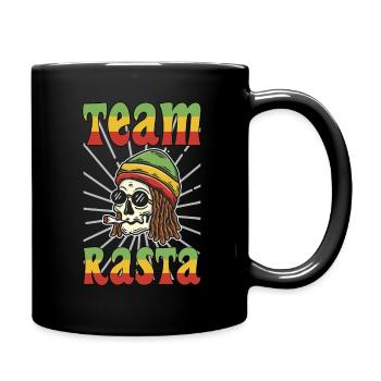 Team rasta | rasta ma | rastafarisme | dreadlocks - Mug uni - noir - Droite