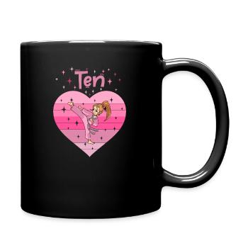 10. Geburtstag Tochter Mädchen Kampfsport Judo - Tasse einfarbig - Schwarz - Rechts