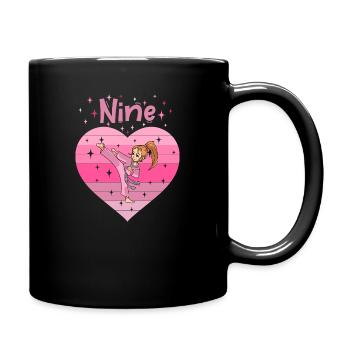 9. Geburtstag Tochter Mädchen Kampfsport Judo - Tasse einfarbig - Schwarz - Rechts