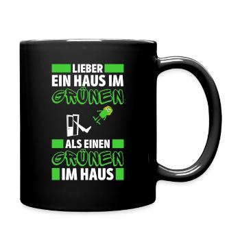Gegen Grüne Anti Grün T-Shirt gebaerbockt Wahlen - Tasse einfarbig - Schwarz - Rechts