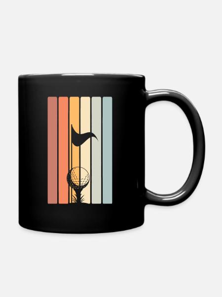 Golf Golfer - Tasse einfarbig - Schwarz
