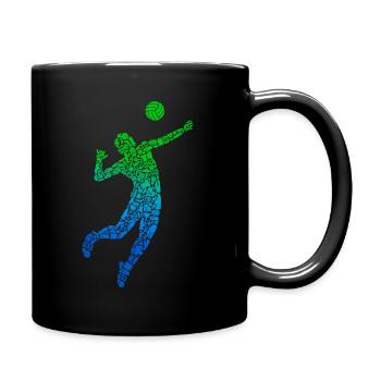 Joueurs de beach-volley Joueurs de volley-ball masculins - Mug uni - noir - Droite