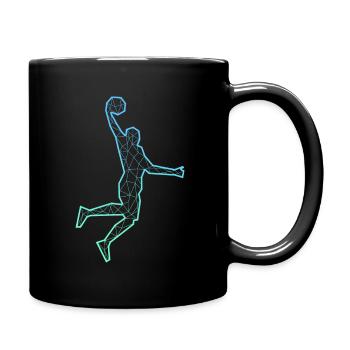 Basketball Player Polygon Coach Basketball Player - Full Colour Mug - black - Right