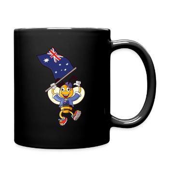 Australian Bee - Full Colour Mug - black - Right