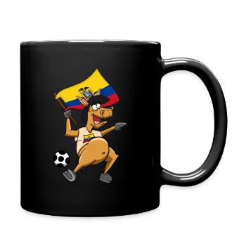 Fan Pferd Ecuador - Tasse einfarbig - Schwarz - Rechts