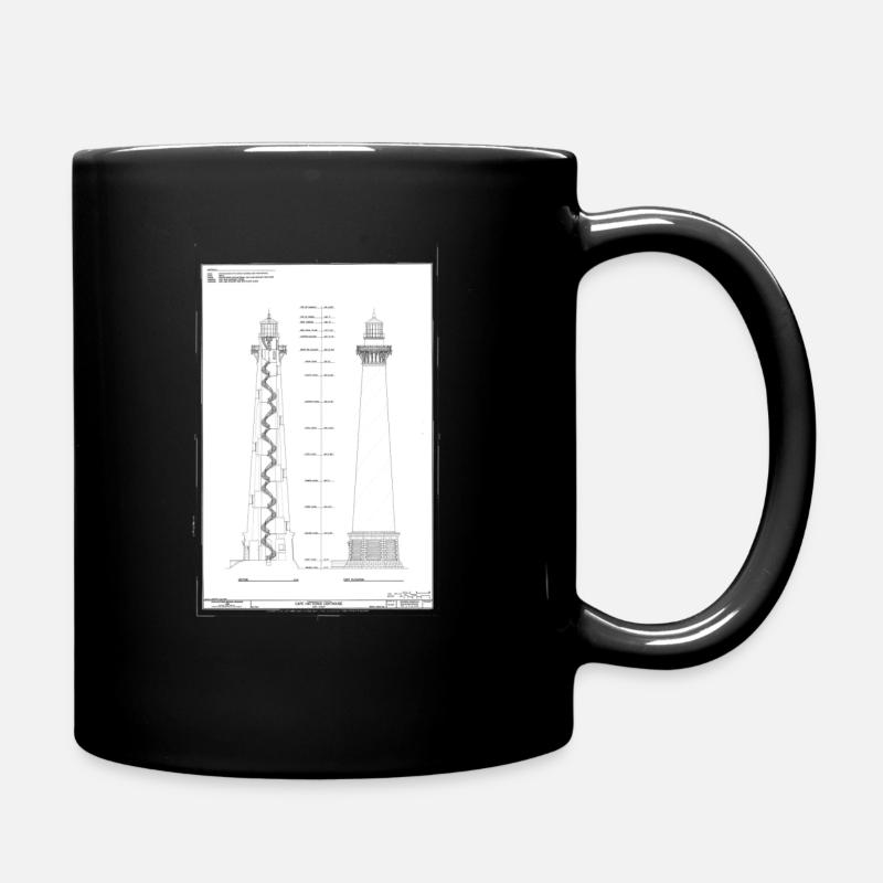 Alte Leuchttürme - Tasse einfarbig - Schwarz