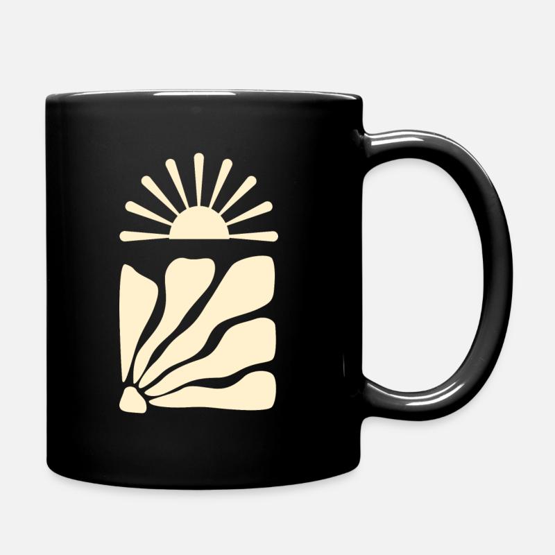 L'art façonne le design du soleil - Mug uni - noir