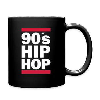 90s Hip Hop Rap Golden Era - Full Colour Mug - black - Right