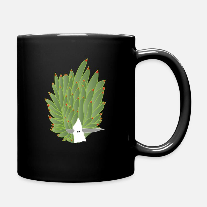 Blattschnecke, Blattschaf, Blattschafschnecke - Tasse einfarbig - Schwarz