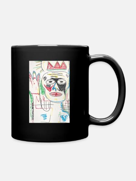 Design en forme Jean-Michel Basquiat - Mug uni - noir
