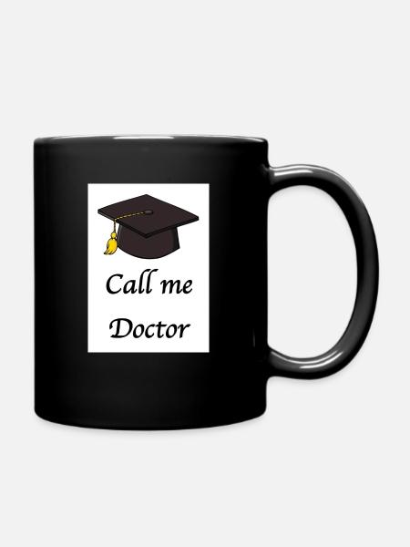 CallMEDR - Tasse einfarbig - Schwarz