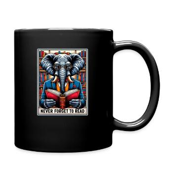 Do not Forget to Read - Full Colour Mug - black - Right