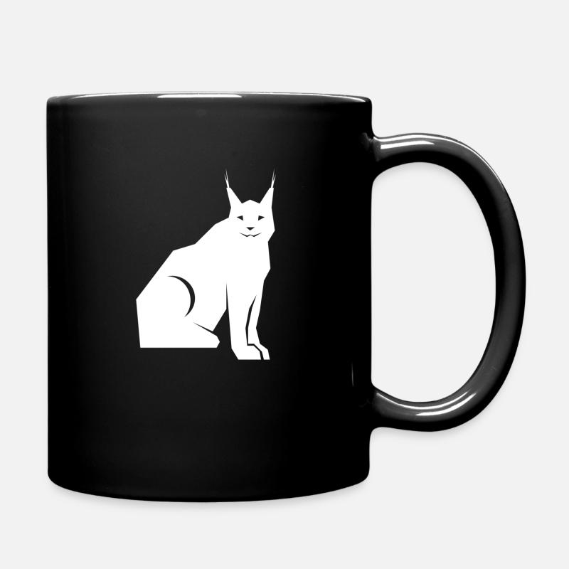 luchs - Tasse einfarbig - Schwarz