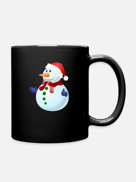 SCHNEEMANN - Tasse einfarbig - Schwarz