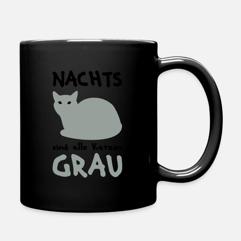 La nuit tous les chats sont gris - Mug uni - noir