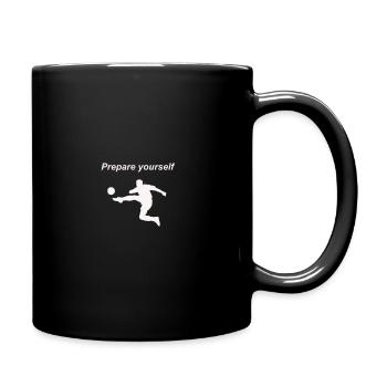 Prepare yourself football shirt sports, ball sports - Full Colour Mug - black - Right