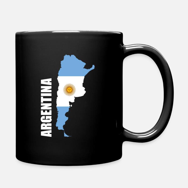 Argentinien - Tasse einfarbig - Schwarz