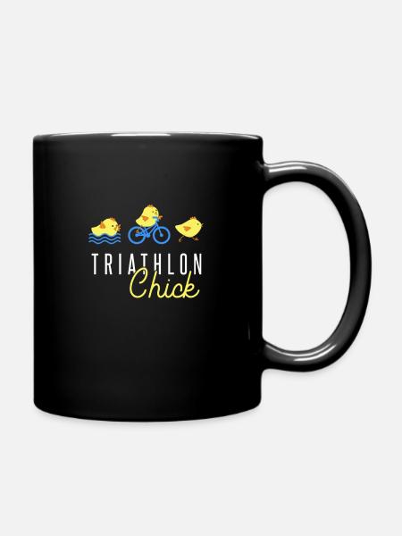 Triathlon - Full Colour Mug - black