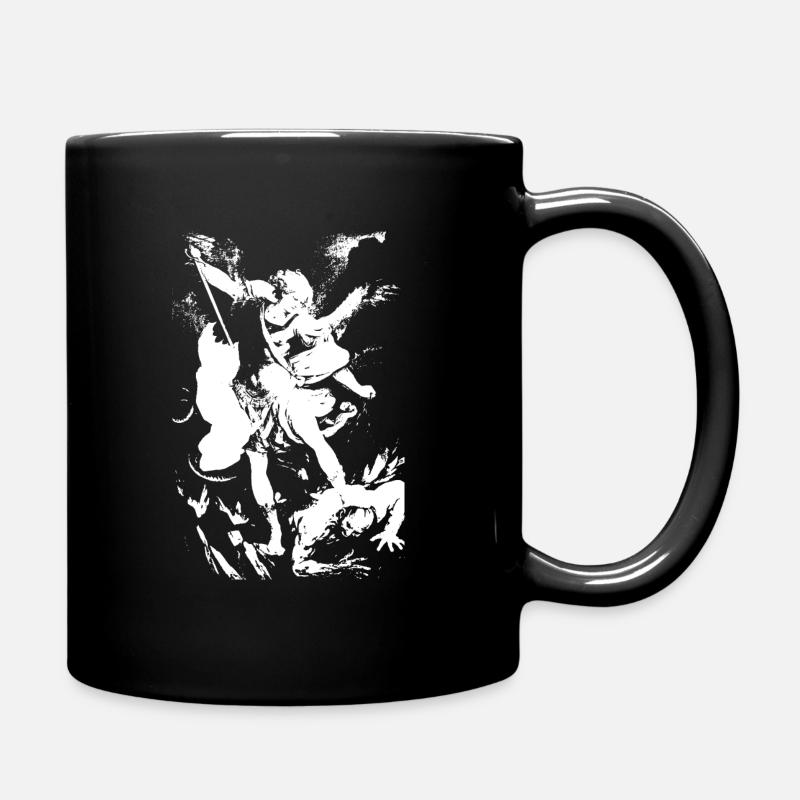 Heiliger Michael der Erzengel - Tasse einfarbig - Schwarz