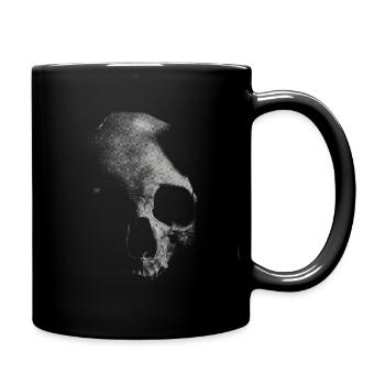 Old white skull - Full Colour Mug - black - Right