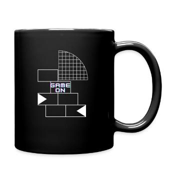 Gamer Design - Tasse einfarbig - Schwarz - Rechts