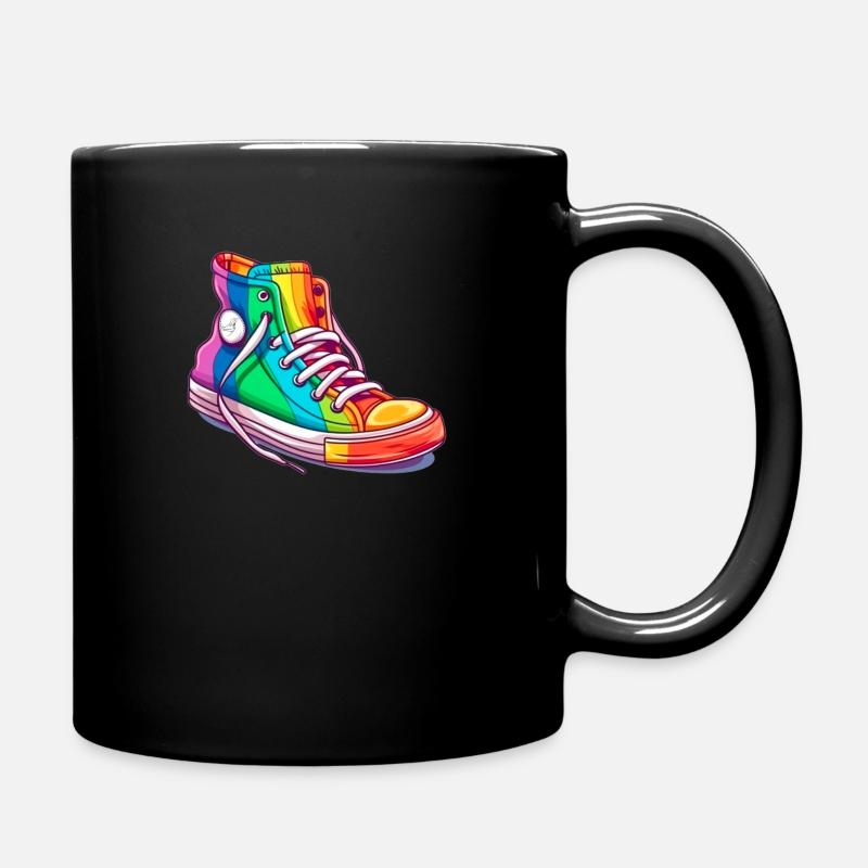 Rainbow Schuhe - Tasse einfarbig - Schwarz