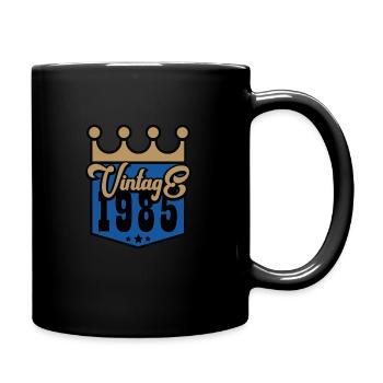 Millésime 1985 - Mug uni - noir - Droite