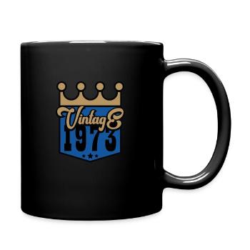 1973 Vintage - Tasse einfarbig - Schwarz - Rechts