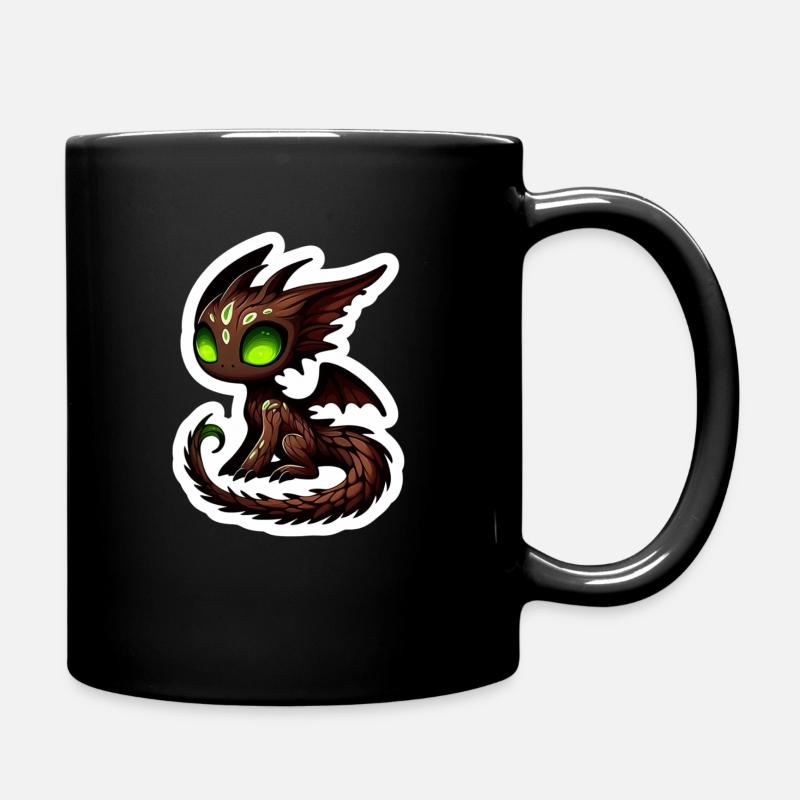 Niedlicher Kobold - Tasse einfarbig - Schwarz