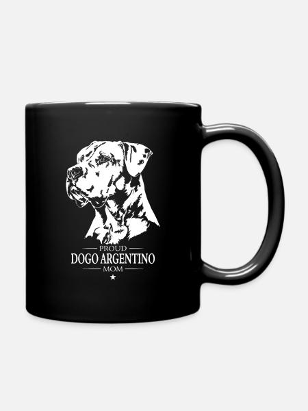 Dogo Argentino Mom Hunde Hund Wilsigns - Tasse einfarbig - Schwarz