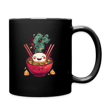 Bol de Ramen Gaï Kawaii Japon - Mug uni - noir - Droite
