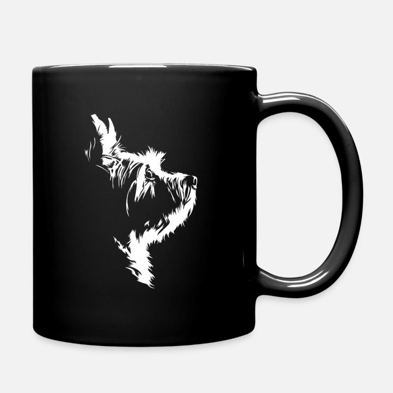 Westie Silhouette Silhouette Dogs Wilsigns - Full Colour Mug - black