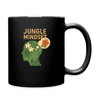 Jungle Mindset - Tasse einfarbig - Schwarz - Rechts