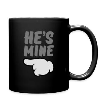 He's Mine (Comic Hand) Part 1 - Tasse einfarbig - Schwarz - Rechts