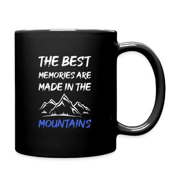 made in the the best memories are made in the moun - Full Colour Mug - black - Right