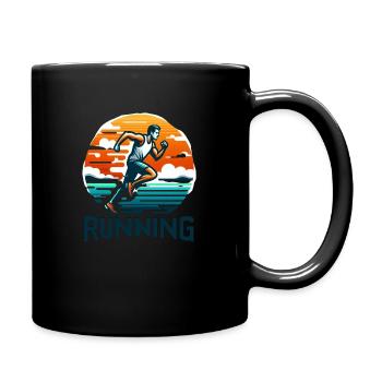 Design Running Course à Pied Marathon Footing - Mug uni - noir - Droite