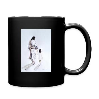 Jésus et l’Enfant - Mug uni - noir - Droite