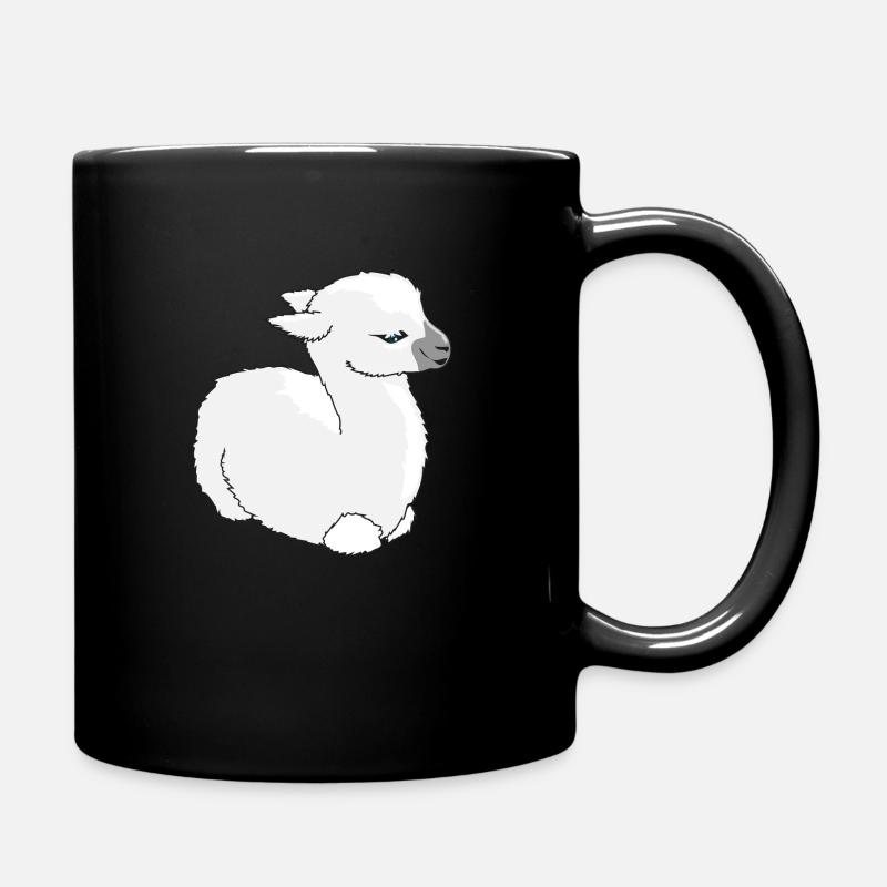 Baby-Lama - Tasse einfarbig - Schwarz