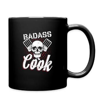 Tête de mort bouillie - Mug uni - noir - Droite