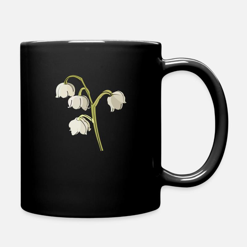 Maiglöckchen - Tasse einfarbig - Schwarz