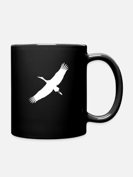 Storch - Tasse einfarbig - Schwarz