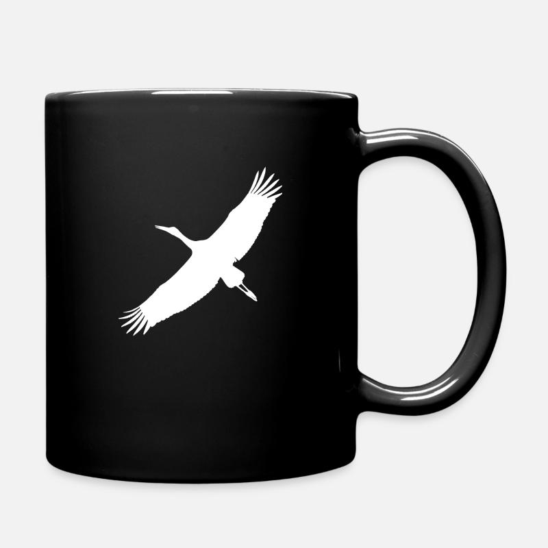 Storch - Tasse einfarbig - Schwarz