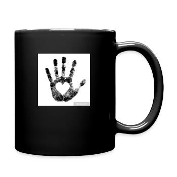 Empreinte manuelle - Mug uni - noir - Droite