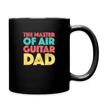 The Master Of Air Guitar Dad - Full Colour Mug - black - Right