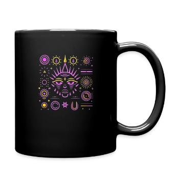 Regard vers l’avenir de la mode psychique abstraite - Mug uni - noir - Droite