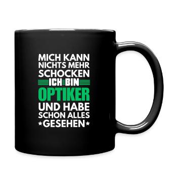 Non-shockable optician - Full Colour Mug - black - Right