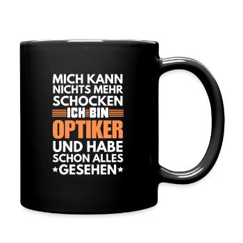 Non-shockable optician - Full Colour Mug - black - Right